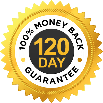 100% 120 day money-back guarantee