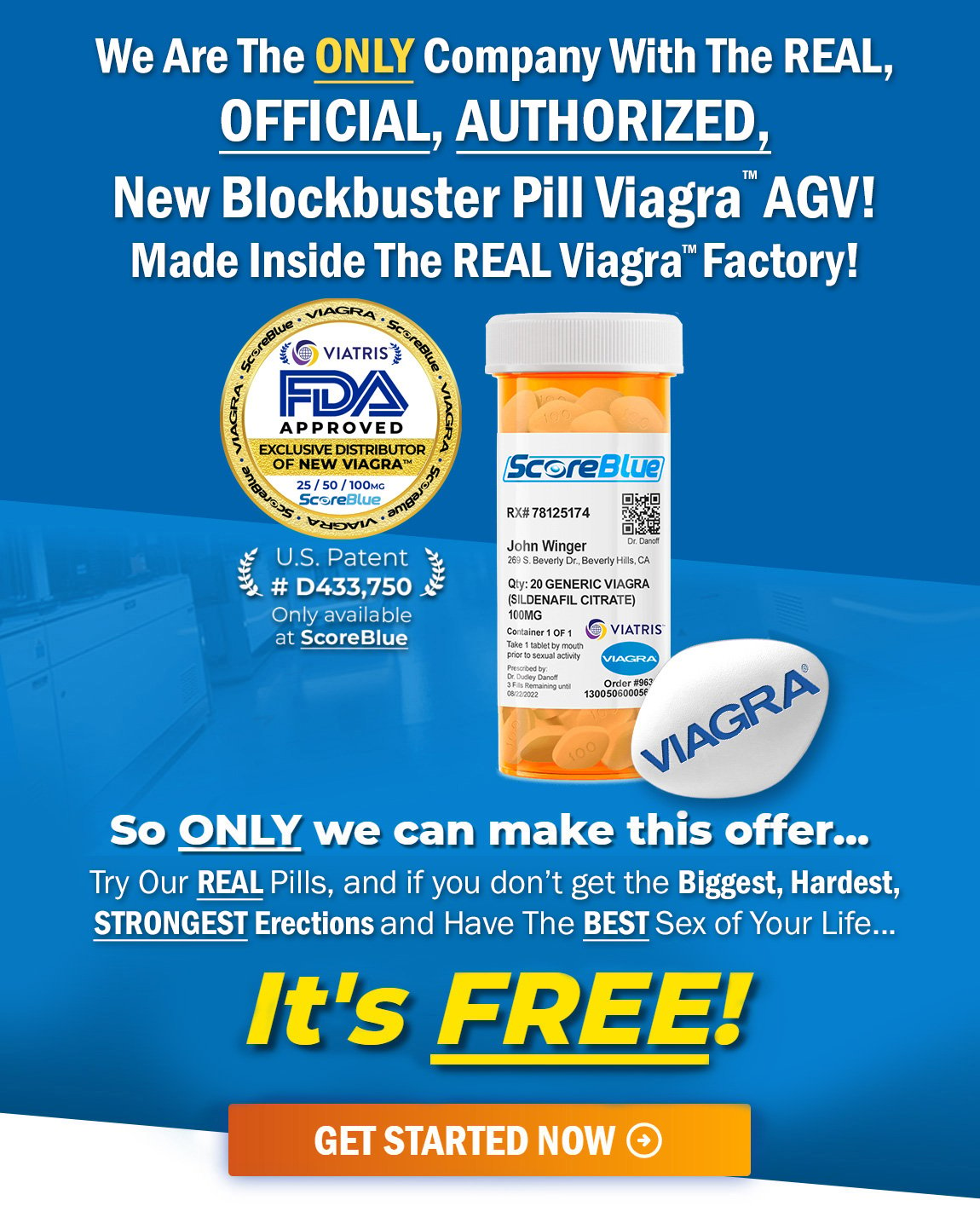 /we are the only company with the real official authorized fda approved generic viagra